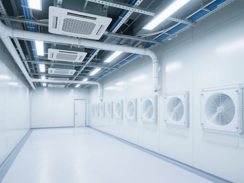 6400平六安電子芯片廠無塵車間凈化裝修工程